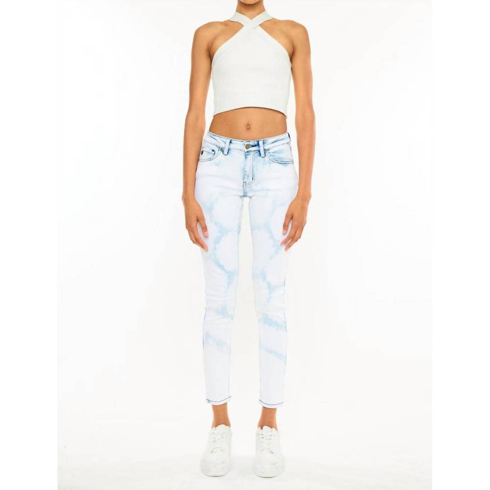 NEW KANCAN ezra mid rise super skinny jeans in light blue